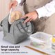 thumbnail image 5 of Worallymy Bolsa de almuerzo portátil con aislamiento Caja de almuerzo catiónica impermeable Bebidas Snacks Picnic Bolso Cooler Tote Gris Worallymy JD735816000, 5 of 7