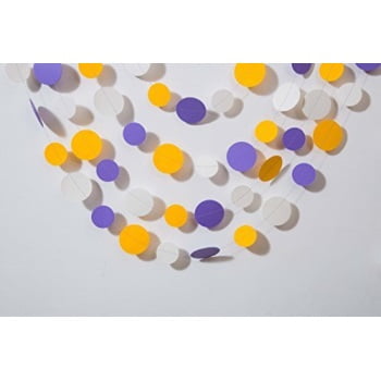 Yellow Lavender White Garland Bridal Shower Decorations