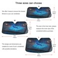 thumbnail image 2 of Foldable Car Windshield Sunshade UV Sun Visor Protector Blocks UV Rays Keeps Vehicle Cool 57x31.5 Inch Ancient Magic Book, 2 of 8