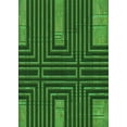 thumbnail image 1 of Ahgly Company Machine Washable Indoor Rectangle Transitional Deep Emerald Green Area Rugs, 7' x 10', 1 of 7