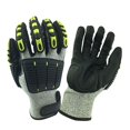 thumbnail image 2 of Cut Resistant Anti Impact Vibration Work Gloves Security Protection Impact Resistant Glove, 2 of 5