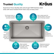 KRAUS Standart Pro 36 Apron Front Farmhouse 16 Gauge Single Bowl Stainless Steel Kitchen Sink