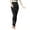 Black, variant on Women's Heavy Fleece-Lined Maternity Belly-Support Stirrup Leggings - Winter Warm Pregnancy Pantyhose