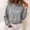Gray, variant on Gamivast Cropped Pullover Hoodie for Women Soft Long Sleeve Hooded Sweatshirt with Drawstring Hood and Ribbed Hem Relaxed Fit for Casual Lounge Workout Streetwear Fall and Spring Black S