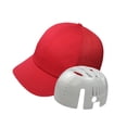 thumbnail image 4 of Gorra de béisbol con protección cómoda para la cabeza, ideal para talleres, fábricas y lugares de trabajo. Rojo, 4 of 8