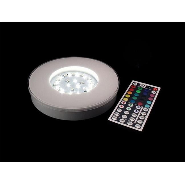 Fortune Products LB6WMCRC Maxcolor Remote Control LED Light Bases, 6