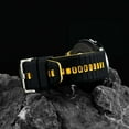 thumbnail image 3 of Silicone Watch Bands,24mm Quick Release Rubber Watch Strap for Men Women,Black&Yellow with Black Buckle, 3 of 8