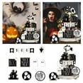 thumbnail image 2 of Dsscvnef Halloween Tiered Tray Set Wooden Signs Home Fall Holiday Display Seasonal Table Centerpiece, 2 of 9