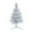 Silver, variant on yulier Mini Christmas Tree Colorful Tabletop Christmas Tree with Plastic Stand 11.8" Artificial Desktop Xmas Tree for Indoor Office Home Christmas Party Holiday Decor, Blue