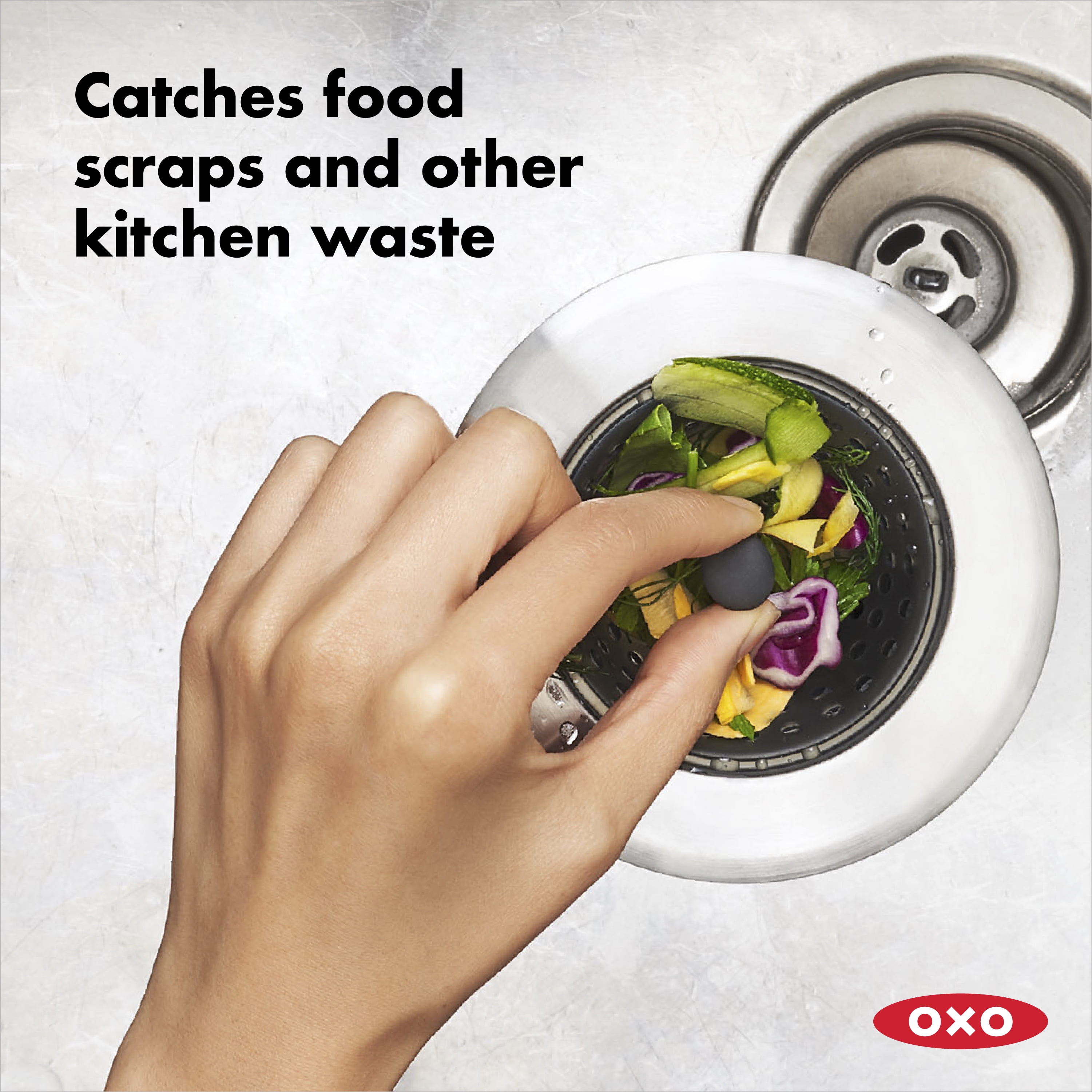 OXO Softworks Silicone Sink Drain Catcher