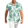 thumbnail image 6 of Dresfit Hawaiian Shirts Men Short Sleeve Button Down Polo Shirt Spring 2026 Graphic Beach Mokaloha Shirt Oversized Loose Big and Tall Tropical Aloha Shirt Mint Green M, 6 of 8