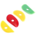 thumbnail image 1 of Silicone Rib Set,  and Lasting 4 Colors Ceramic Rib Clay Tool Convenient Grip  for Crafts Sculpting Shaping, 1 of 7