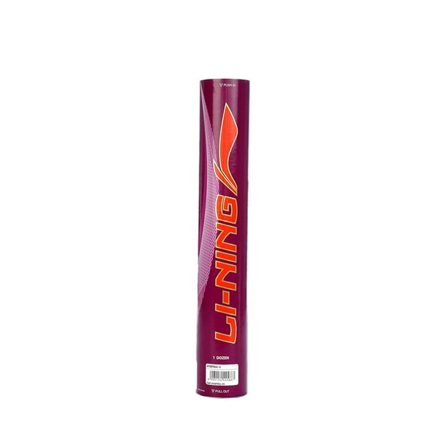 Li-Ning Champ Badminton Duck Feather Shuttlecock Blanc / Lot de 12, Parfait pour Niveaux de Jeu Intermédiaire à Avancé