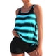 thumbnail image 3 of SAILING Conjunto de tankini para mujer, camisetas sin mangas + pantalones cortos, traje de baño, traje de baño para playa, 3 of 4