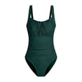 thumbnail image 4 of Womens One Piece Swimsuit,Solid Color Monokini Swimsuit With Adjustable Straps One Piece Bathing Suit for Beach Pool Versatile Fit,Swimsuits for Women,S, 4 of 5