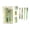 Green, variant on 7 Piece Stationery Set for Youths Graduation Gift with Pens Eraser Correction Tape and Art Knife