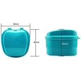 thumbnail image 4 of Denture Case, Denture Cup with Strainer,False Teeth Storage Box with Basket Net Container Holder for Travel, Retainer Cleaning (Dark blue), 4 of 8
