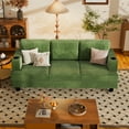 thumbnail image 2 of Homall 84''W Modern Sofa 3 Seat Adult Corduroy Couch with Wide Armrest Fabric Couch with USB Charging Ports for Living Room, Green, 2 of 8