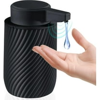 Automatic Soap Dispenser, 9oz Touchless Dish Hand Soap Dispenser Rechargeable with 3 Adjustable Soap Levels for Bathroom Kitchen Black