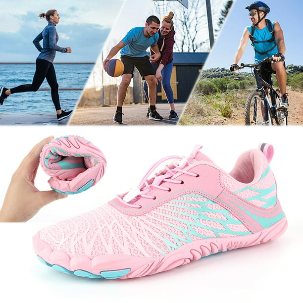 Zapatos Trekking Al Aire Libre Playa Descalzos Livianos Unisex Cómodos Ajustables para Trepando Aqua
