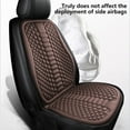 thumbnail image 5 of Leodye Breathable Car Seat Covers , Ice Silk Fabric and Leather Automotive Car Seat Protectors Four Seasons, Universal Car Seat Cushion for Cars, 5 of 6