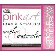 Royal Brush Pink Art Studio Artist Set, Acrylic & Watercolor