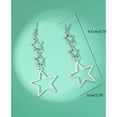 thumbnail image 5 of YIEMEEN Stylish Pentagrams Earwear Five Pointed Star Drop Earrings Exquisite Hollow Pattern Ear Ornament Fashionable Jewelry, 5 of 8