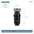 thumbnail image 3 of Moen Gt33c Gt Series 1/3 Hp Continuous Garbage Disposal - Black, 3 of 7