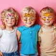 thumbnail image 3 of Tatuajes temporales Leesgel Glitter Face para niños, 24 hojas, 3 of 8