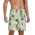 thumbnail image 2 of Kdxio Hawaiian Style Print Mens Sleep Shorts Bottoms Soft Comfy Pajama Wear Pants with Drawstring Pockets, 2 of 7