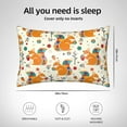 thumbnail image 4 of Disketp Squirrel With Colorful Tail Satin Pillowcase for Hair and Skin - Satin Pillow Cases Standard Size 20x30 inches with Zipper,Gifts for Women Men (without pillow core), 4 of 6