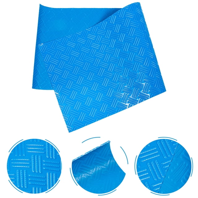 unbranded Alfombra De Para Piscina En PVC Azul Y Protección Antideslizante