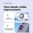 thumbnail image 6 of HOZVOMI LCD Display USB Rechargeable Portable Fan, 10m/s Strong Wind with 199 Adjustable Speeds, Foldable Personal Fan with Neck Lanyard for Travel Outdoor, 6 of 8