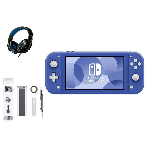 Pre-Owned Nintendo Switch Lite - Blue with BOLT AXTION Cleaning Kit Headset Bundle ( )