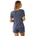 thumbnail image 2 of Anygrew Summer Pajama Sets For Womens Shorts Soft Pj Set 2 Piece Sleepwear With Pockets, 2 of 6