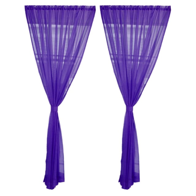 Juego de ventana transparente Zulema 2 piezas lavable 200x270cm