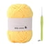 thumbnail image 1 of Hilo De Tejer Ovillo de algodón de leche de 25 g, 4 capas, suave, para tejer a mano y a crochet, color amarillo pollo (1 unidad) JASKFLY, 1 of 8
