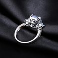 thumbnail image 4 of 5.2 Carat Genuine Mystic Iolite Blue Quartz Ring, 925 Sterling Silver Statement Ring, 4 of 6
