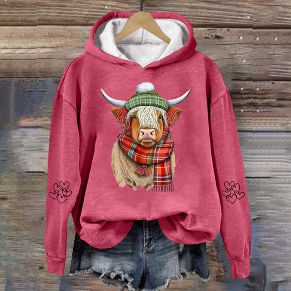 DEXIANG Cow Sweatshirts for Women Cow Sweatshirts for Women Western Cow Print Shirt Country Western Sweatshirt(3) Womens Sweatshirt Pack Jackets Women Hooded Sweatshirts for Women Womens Lightweight