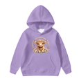 thumbnail image 4 of SJLDQY Girls Hoodies Cute Highland Cow Graphic Hooded Sweatshirts for Girls Long Sleeve Hoodie Fall Winter Casual Pullover Tops with Pockets, 4 of 4