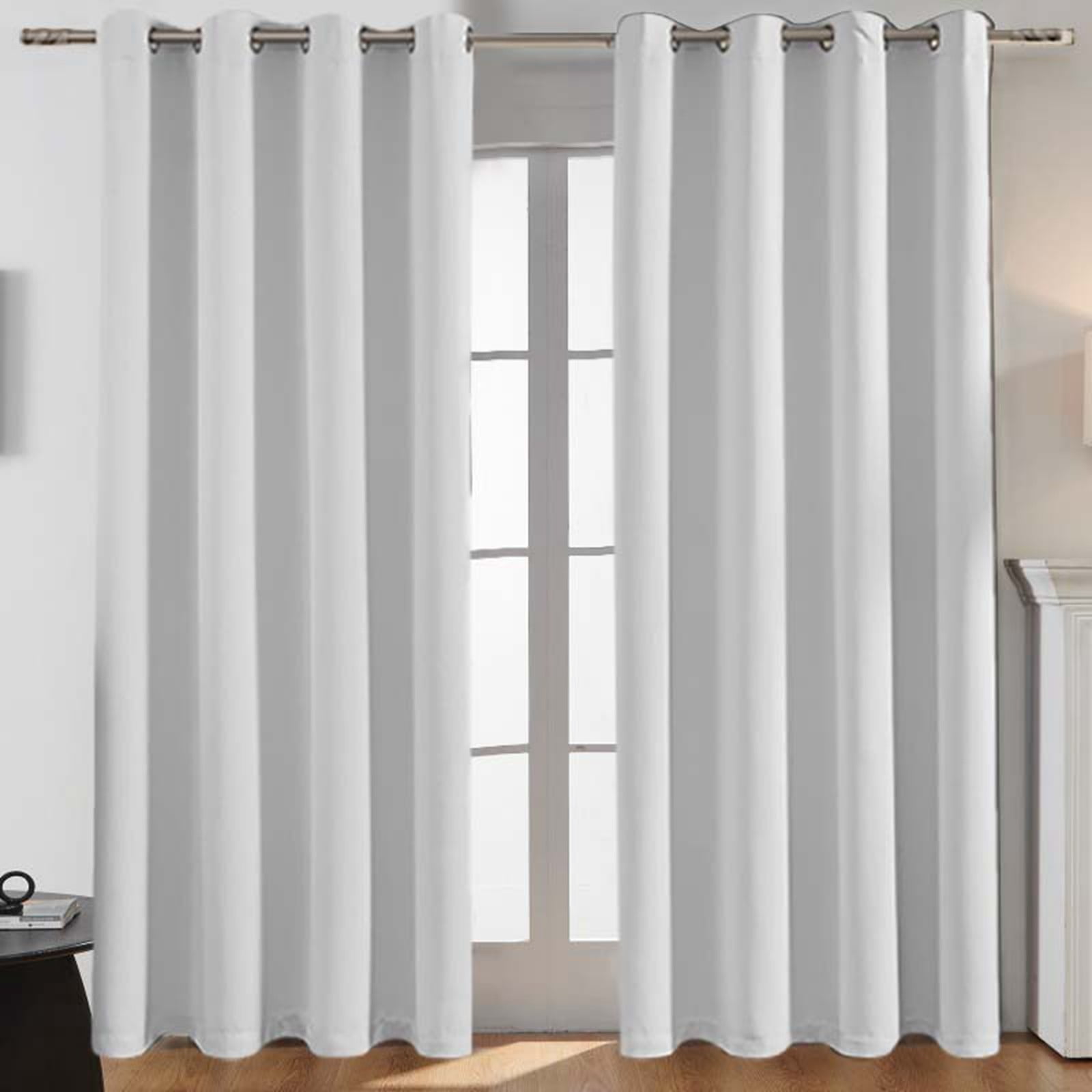 Polyester Solid Color Thickened Blackout Curtain Heat Insulating High Precision Window Drapes for Home