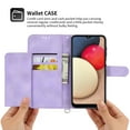 thumbnail image 6 of Nalacover Case for Samsung A04E, PU Leather Wallet Phone Crossbody Flip Case with Credit Card Holder and Shoulder Wrist Strap Magnetic Stand Shockproof Cover for Samsung Galaxy A04E, Purple, 6 of 12