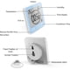thumbnail image 3 of Reloj De Baño Azul, Reloj De Ducha con Control Táctil A Prueba De Agua, Alarma Digital Lcd, Termómetro Higrómetro, Temporizador De Cuenta Regresiva, Funciona con Pilas, para Cocina M, 3 of 5