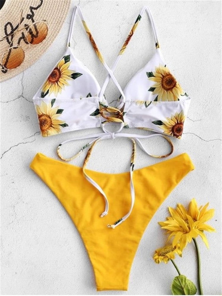 yellow swimsuit walmart