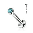 thumbnail image 4 of Labret Studs Internally Threaded Implant Grade Titanium with jewels Balls 16G, 4 of 11