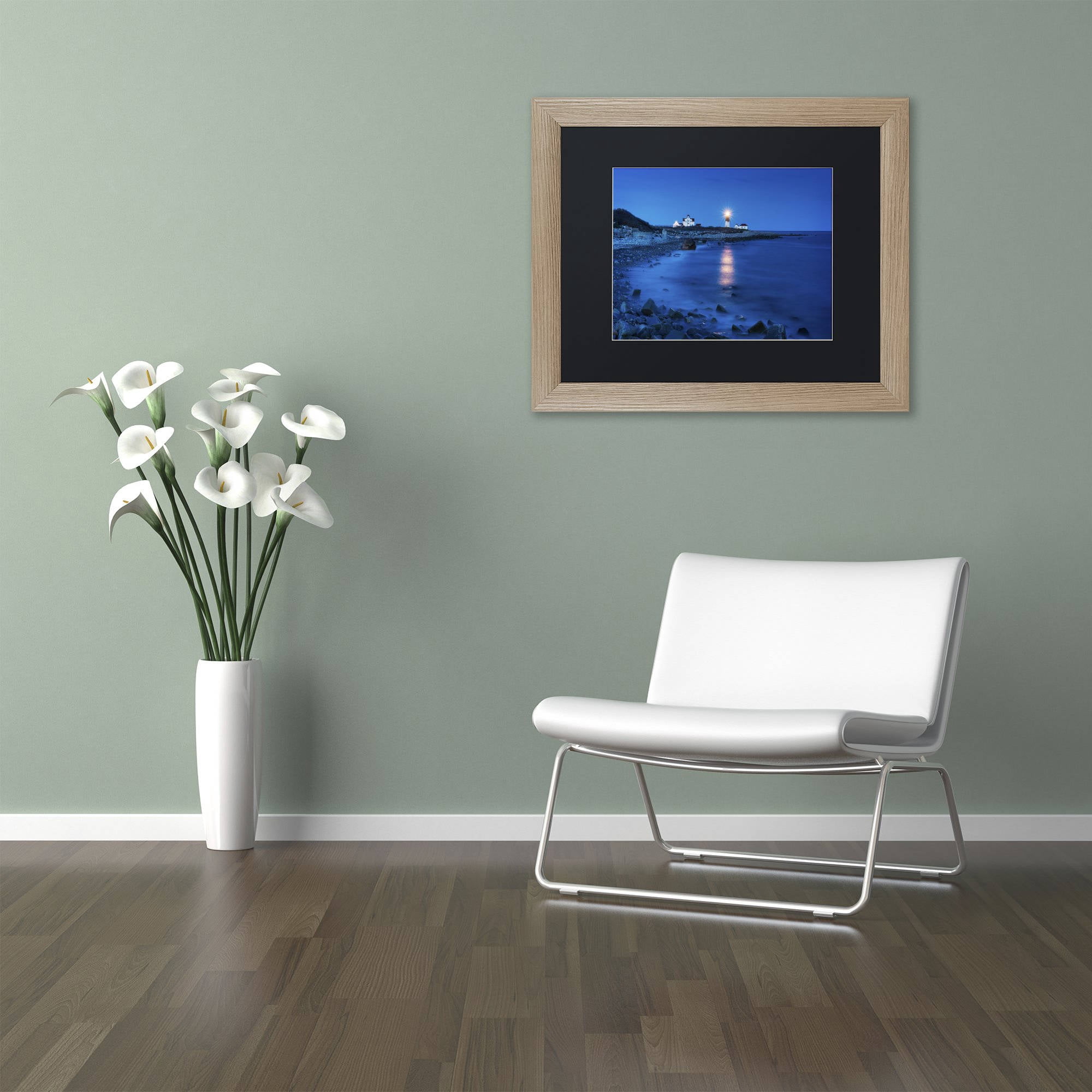 Trademark Fine Art "Star Beacon" Canvas Art by Michael Blanchette Photography Black Matte, Birch Frame