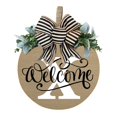 thumbnail image 2 of Rovga Welcome Door Sign 2024 Last Name Year Round Front Door Wreath 26 Last Names Alphabet Door Plate Front Door Decoration Garland X 30*30Cm, 2 of 5