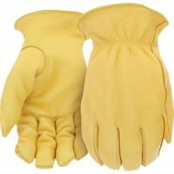 West Chester Protective Gear Men's Deerskin Leather Winter Work Glove - Waterproof - Large