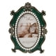 thumbnail image 1 of Cuadro vintage con perlas en relieve, foto ovalada con cristal para galería de pared o 6 pulgadas, 1 of 8