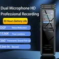 thumbnail image 4 of 128G Voice-Activated Digital Recorder - Portable Mini with USB, MP3, Professional 1536kbps Audio for Lectures & Meetings, Password Protection, Noise Reduction Chip, 128GB/64GB/32GB/16GB Options, 4 of 10